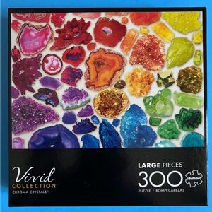 🧩🧩Buffalo Games Puzzle Vivid Collection Chroma Crystals 300 (299)Pieces Complete